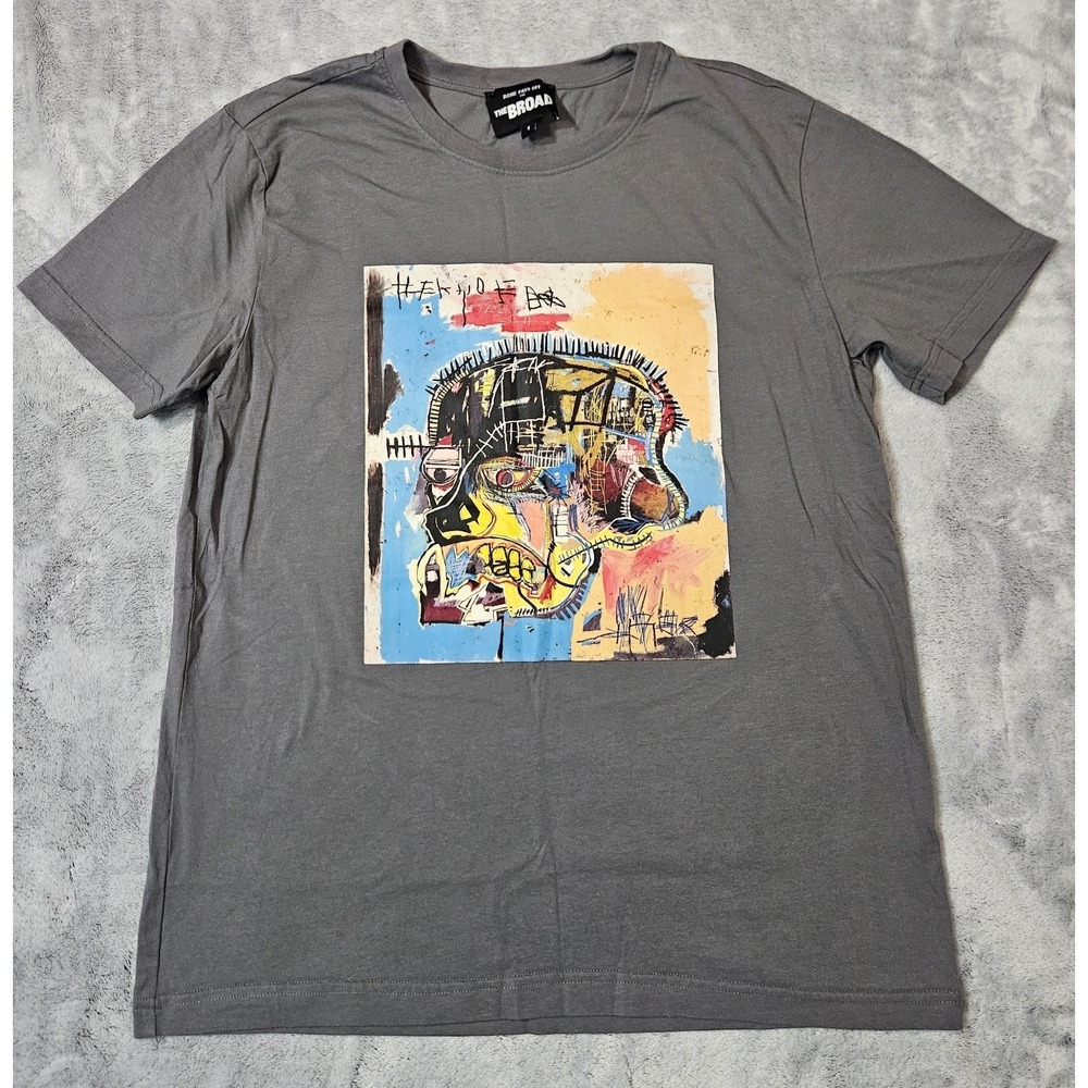 Rome Pays Off Men's Abstract Graphic Print T-Shirt Size Small Gray